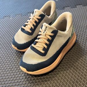 Kids Sneakers in Navy and Beige